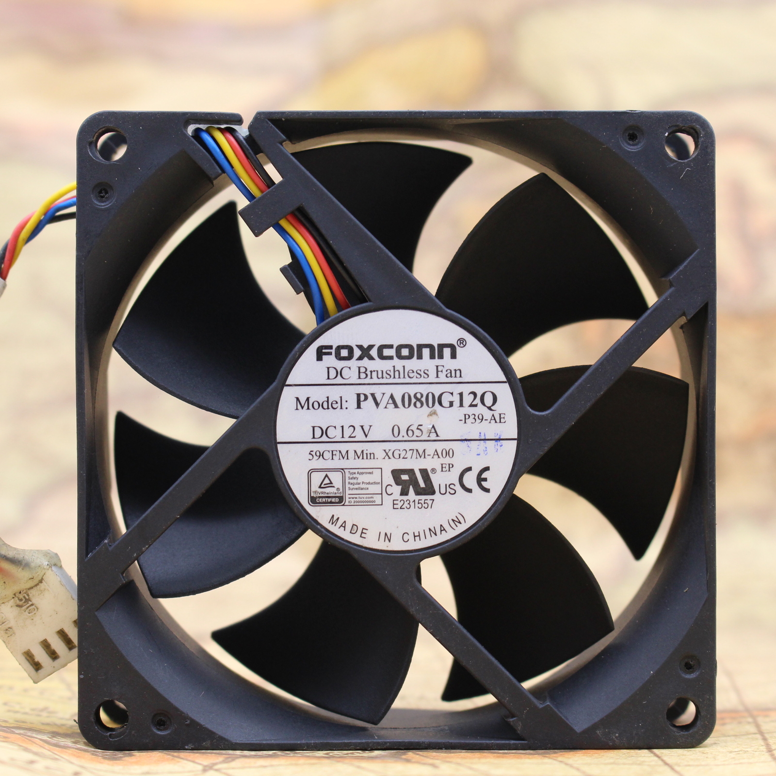 1pcs FOXCONN PVA080G12Q Fan 80*80*25mm DC12V 0.65A 4Pin