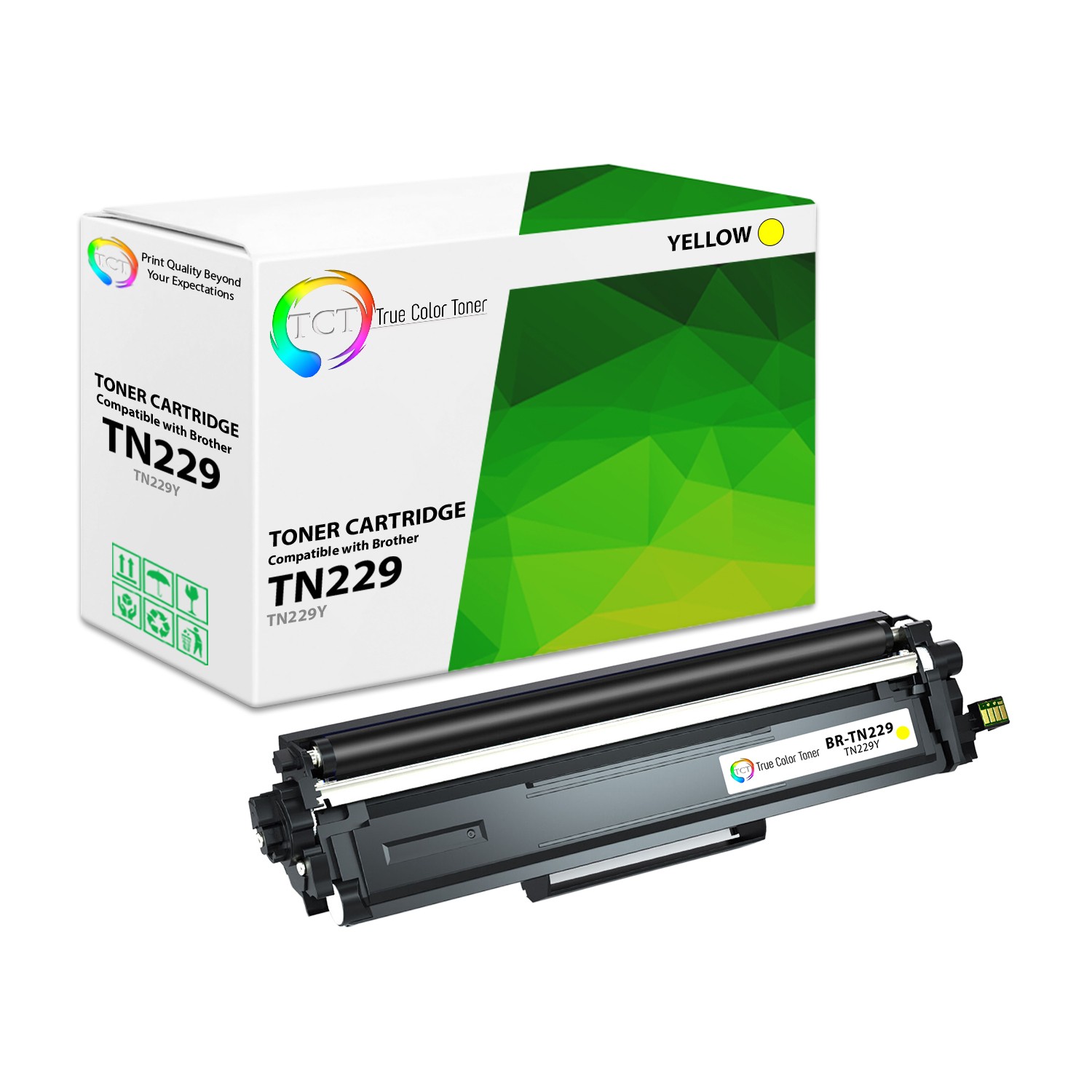 TCT Premium TN229 Yellow Compatible for Brother MFC-L3780CDW Toner Cartridge