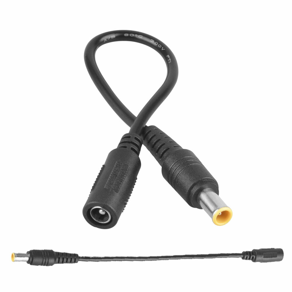 5.5mm x 2.1mm Female to 6.0mm x 4.4mm Male Straight DC Plug Adapter Power Cable