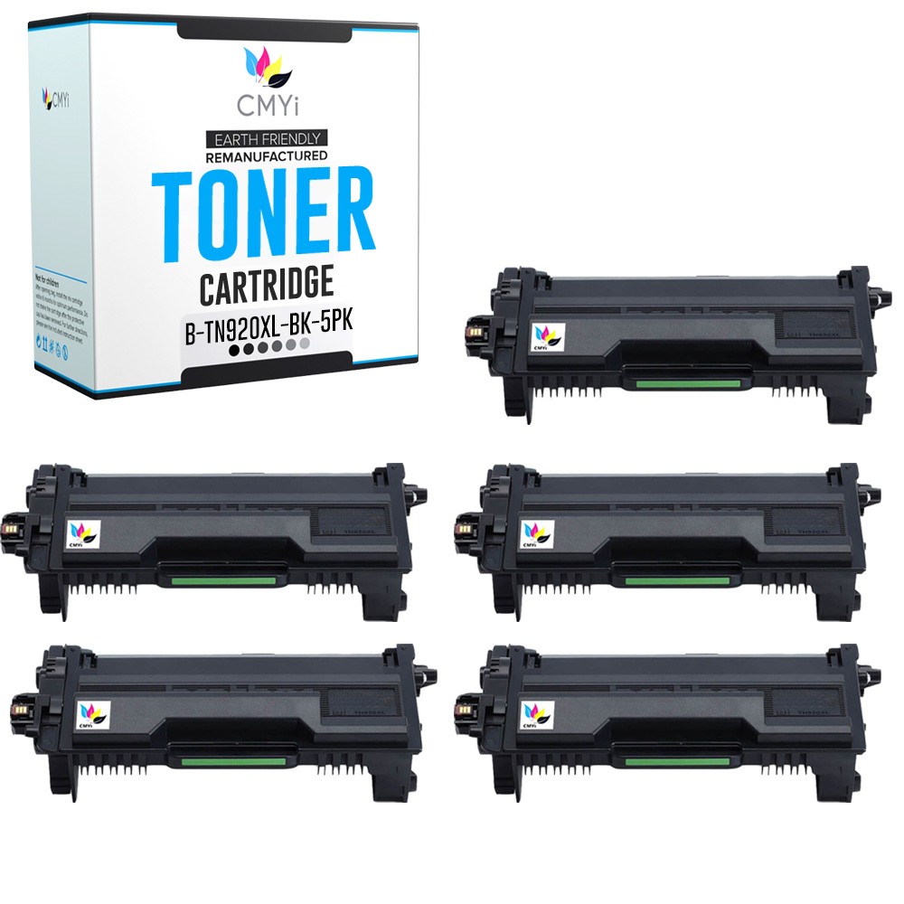 5PK Compatible CMYi TN920XL Cartridge fits Brother HL-L5210DWT L5210DN EX415DW