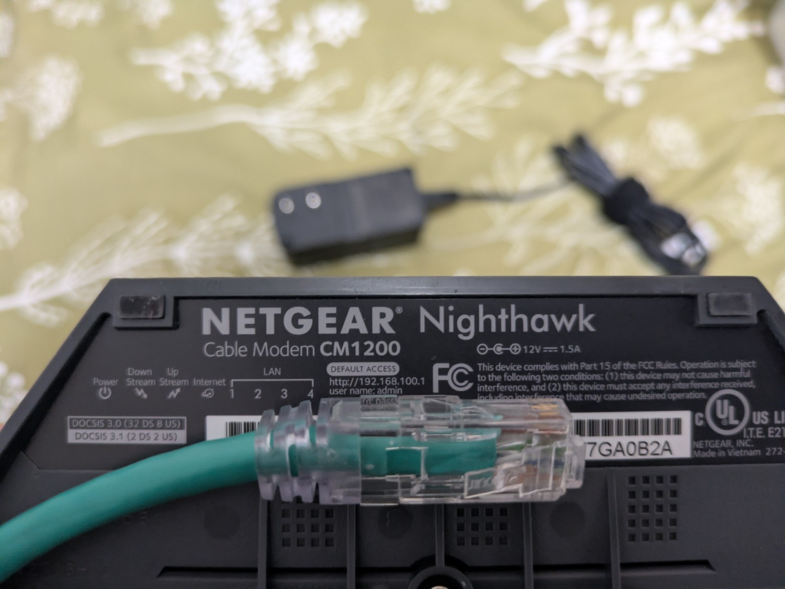 NETGEAR Nighthawk CM1200 Cable Modem