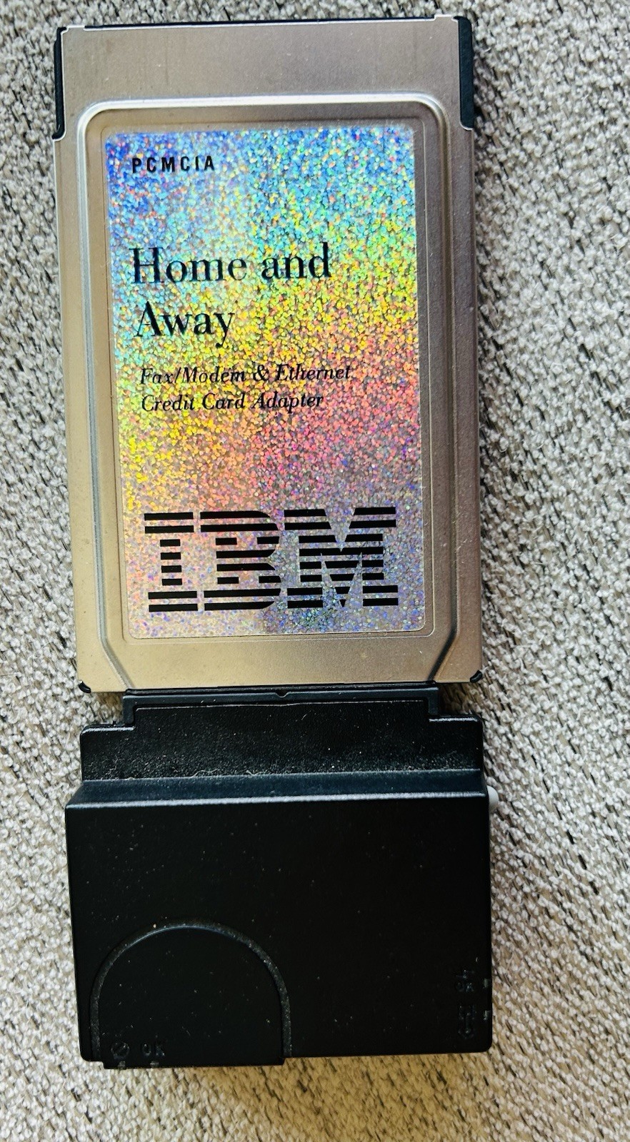 IBM PCMCIA Home and Away Fax Modem Ethernet Credit Card Adapter Model 1