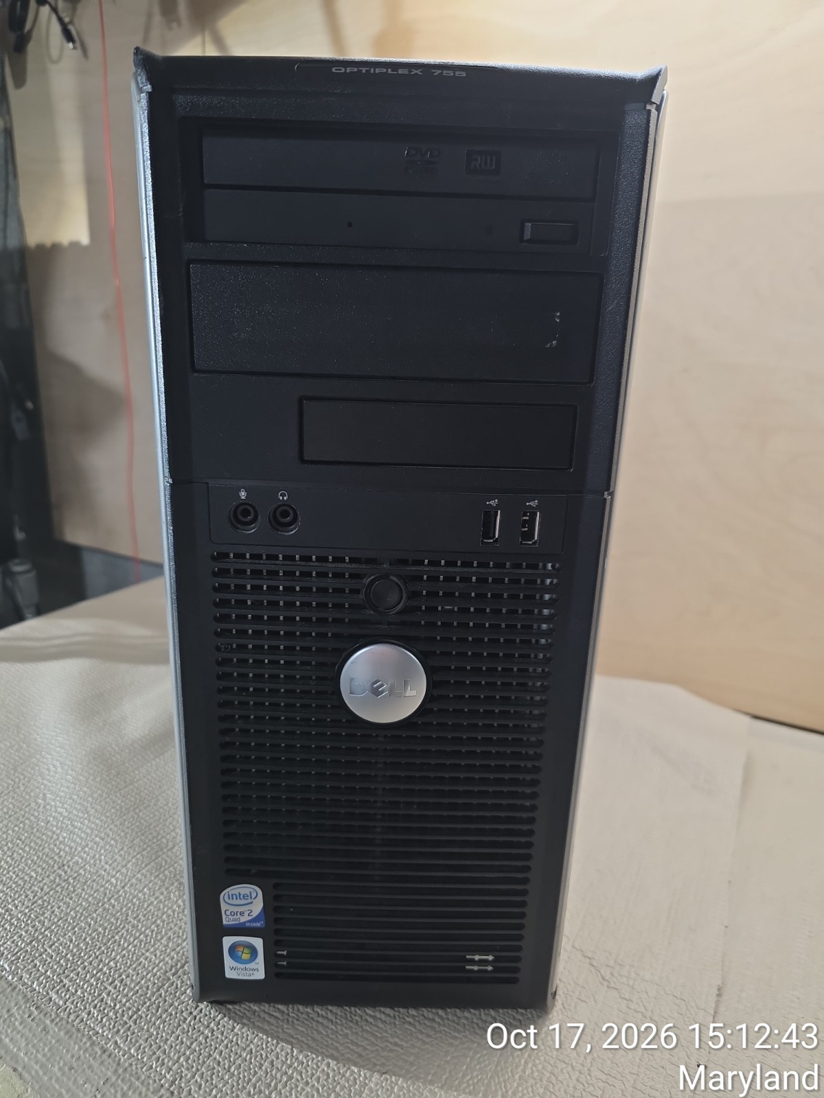 Dell OptiPlex 755 Desktop Intel Core 2 Quad 2.4GHz 3GB RAM 500GB Windows XP