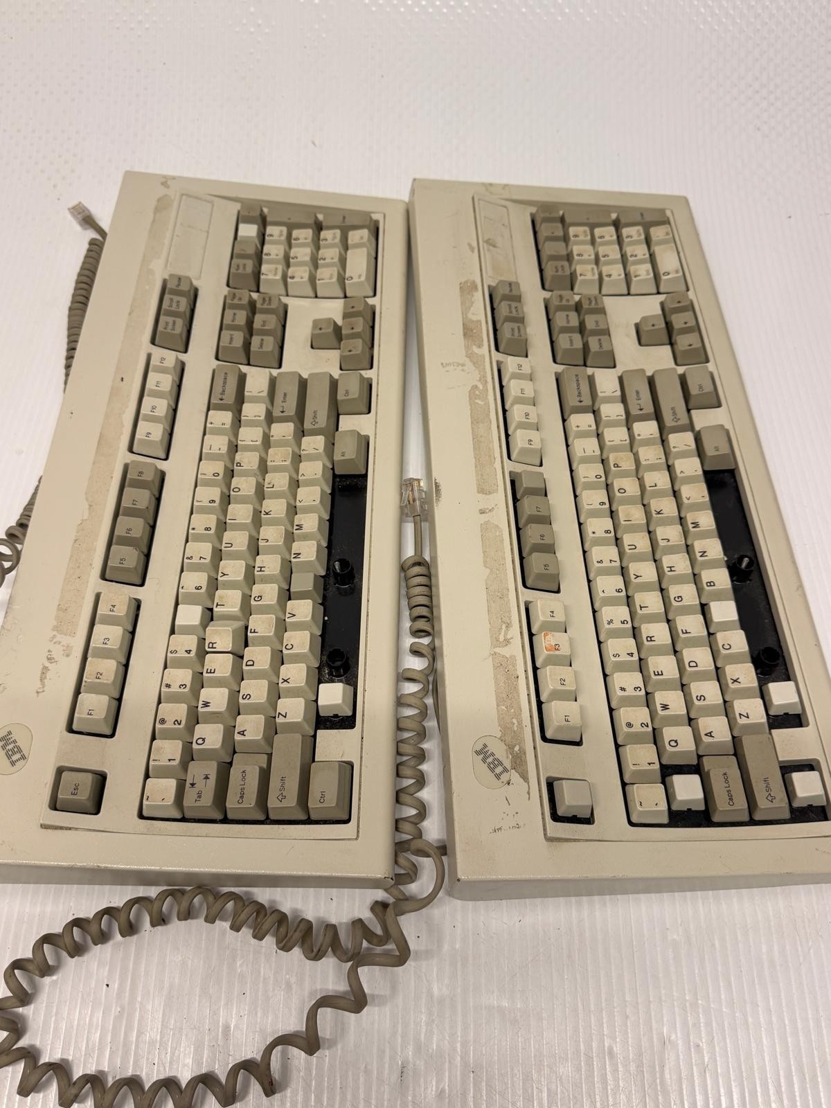 VTG Lot 2 Genuine IBM Model M Spring Keyboard 1395162 FOR PARTS 