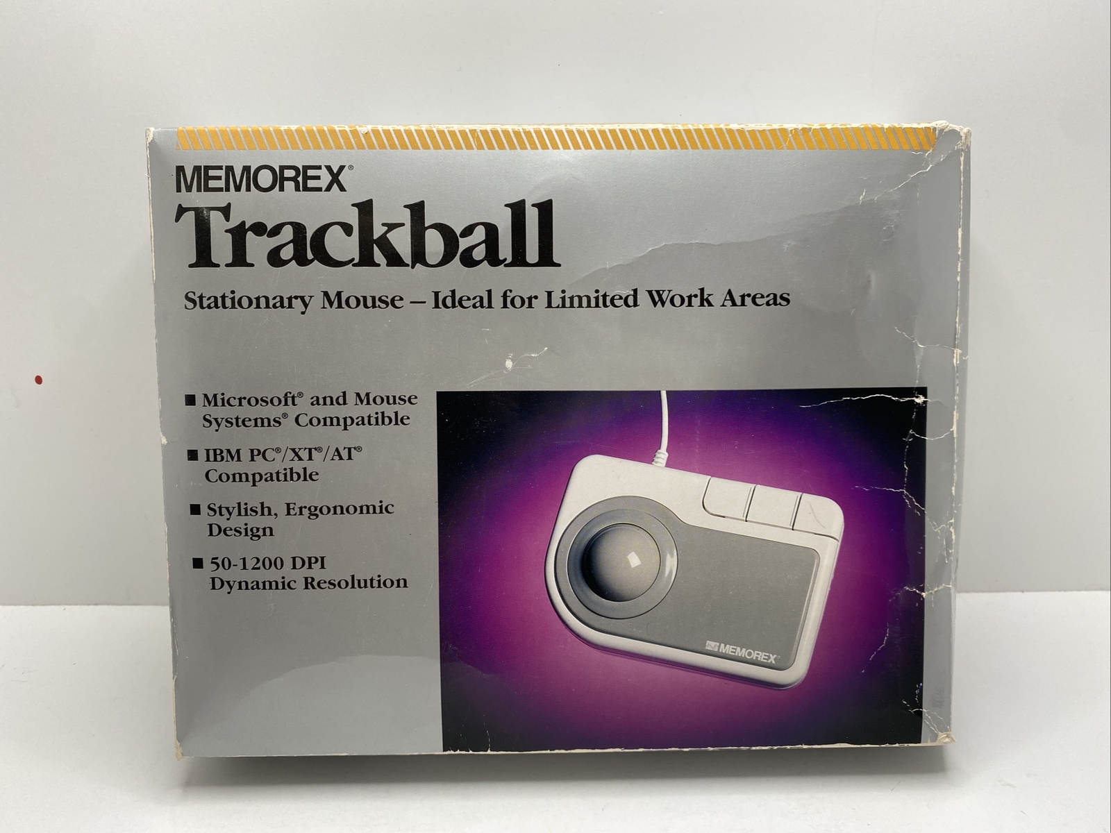 Memorex Trackball Stationary Mouse (3202-2313) Model 300. UNTESTED