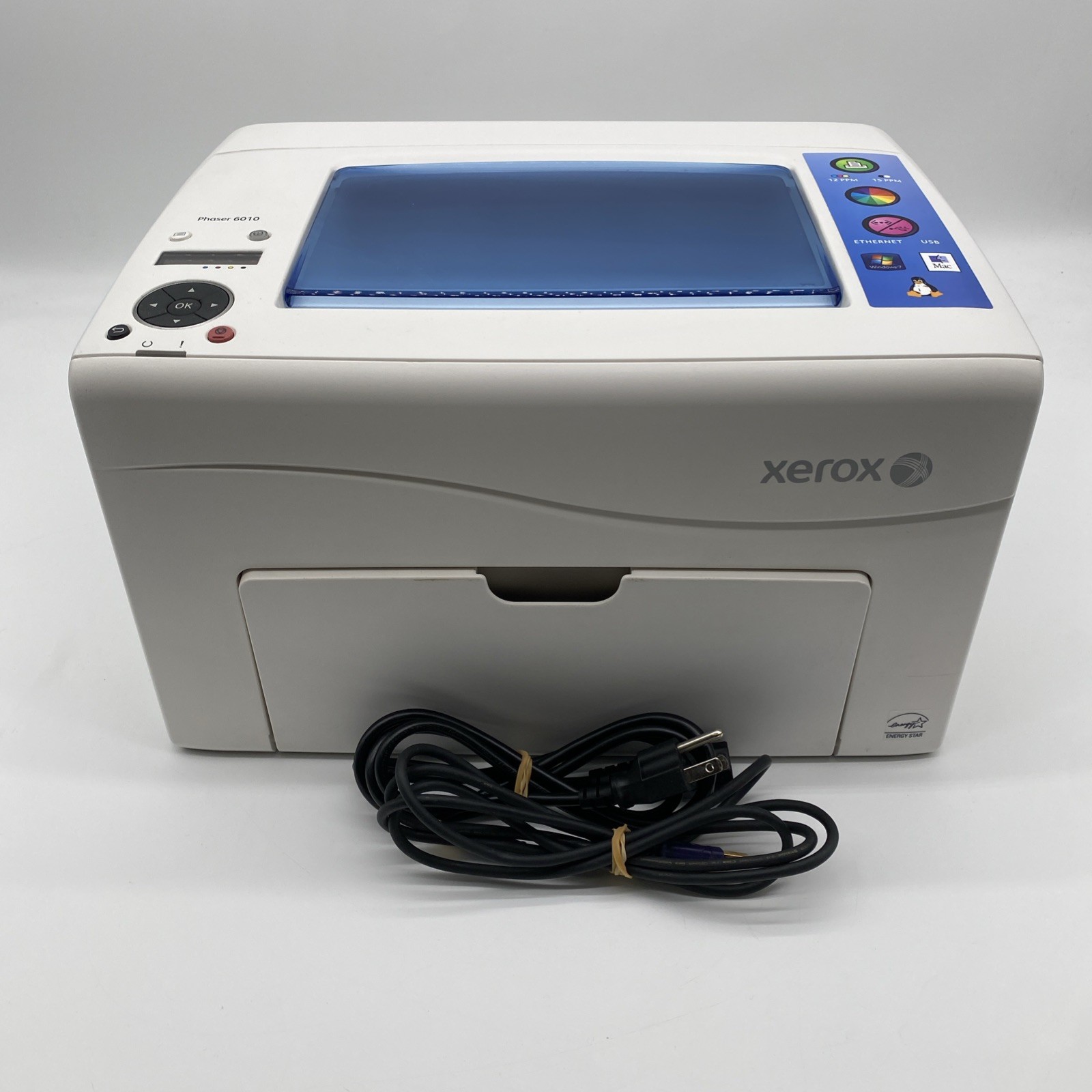 Xerox Phaser 6010 Workgroup Color Laser Printer Tested And Working