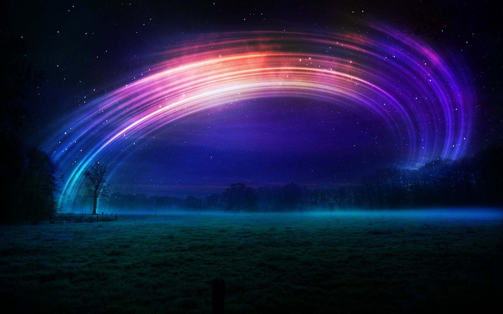 Landscape long exposure night stars sky nature outdoors Custom Gaming Mat Desk