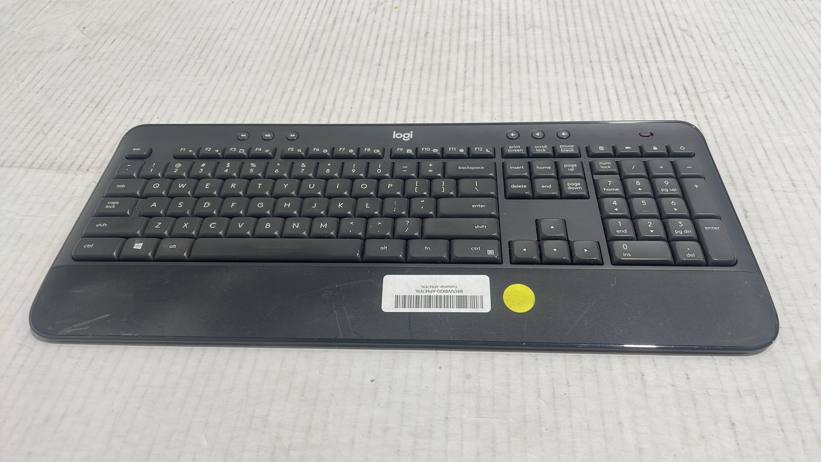 Logitech K545 2.4GHz Unifying Full Size Ergonomic Advanced Wireless Keyboard