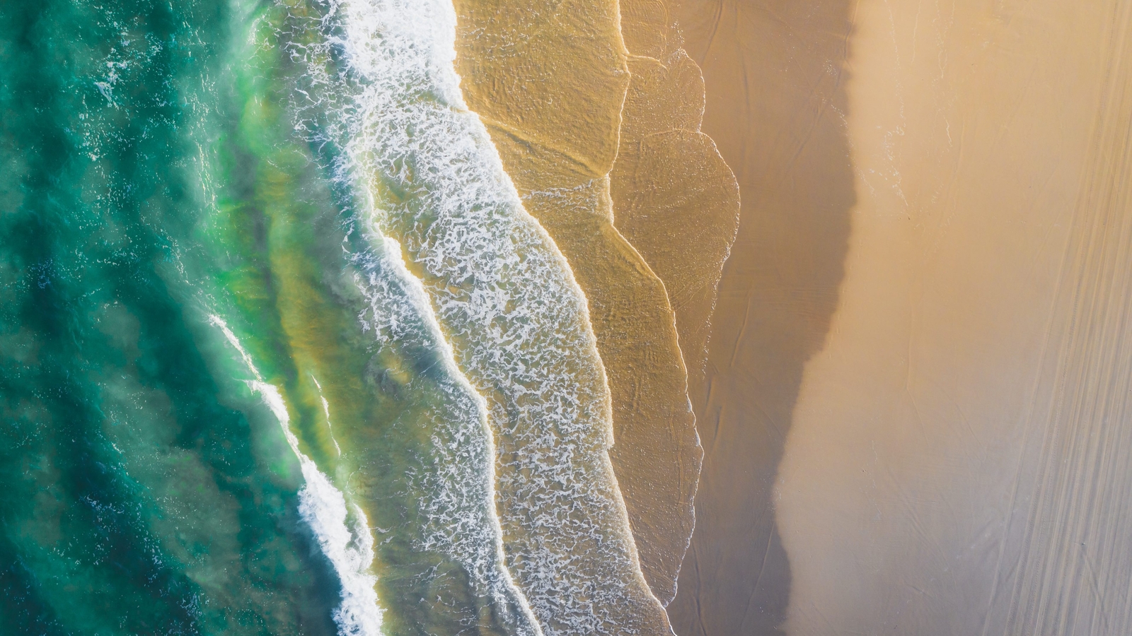 Landscape aerial view sea waves Custom Gaming Mat Desk