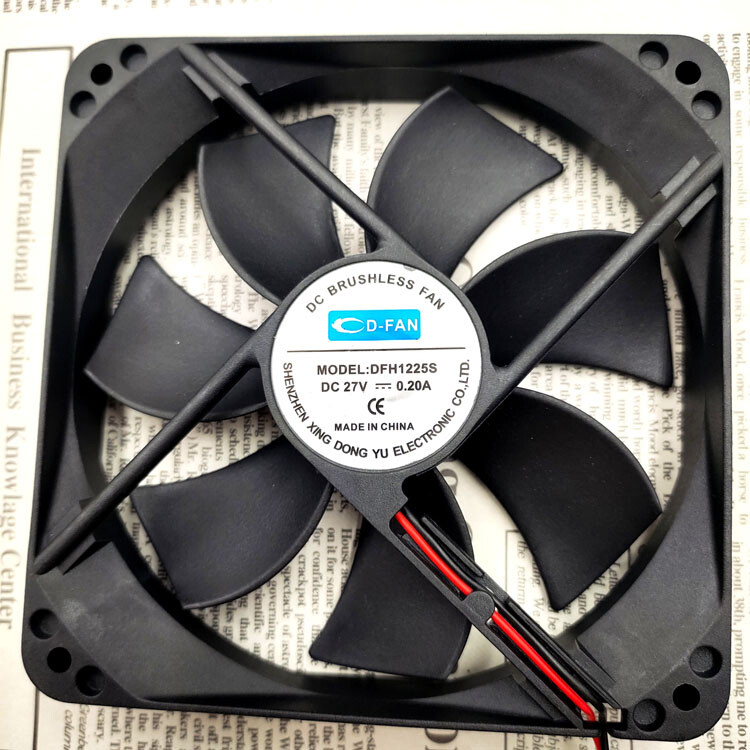 D-FAN DFH1225S 12025 27V 0.20A 12CM 2-pin Inverter chassis cooling fan