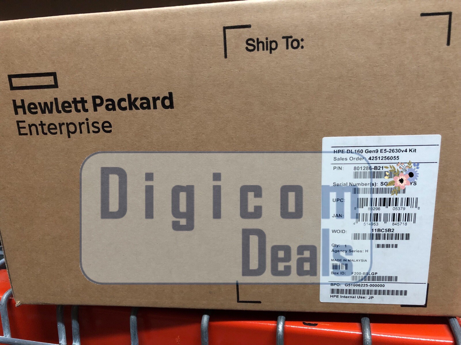 BRAND NEW FACTORY SEALED HPE 2.2Ghz Xeon E5-2630 v4 CPU KIT DL160 G9 801286-B21