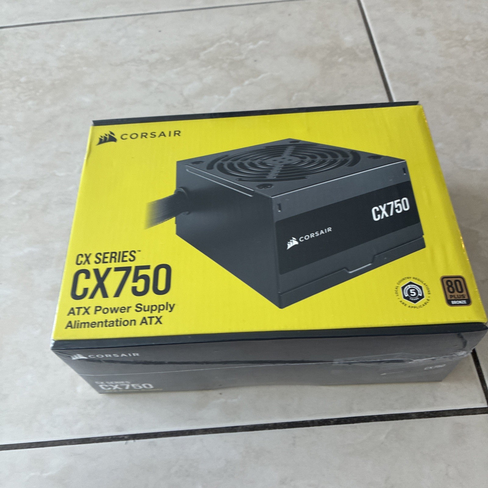 Corsair CX750 ATX Power Supply Black 80 PLUS Bronze Certified [NEW] [UNOPENED]