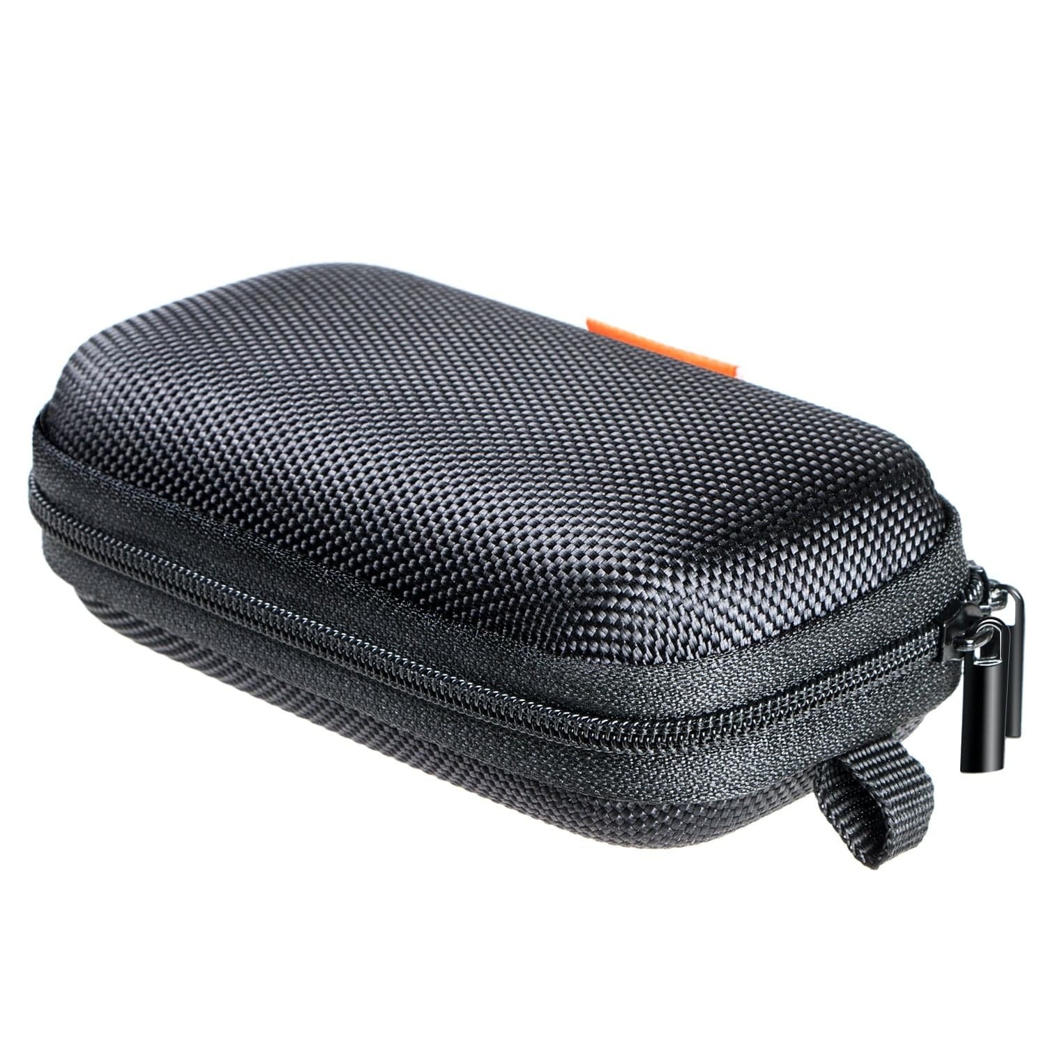 Portable Hard EVA Case for Earbuds, USB Cables & Accessories - Black