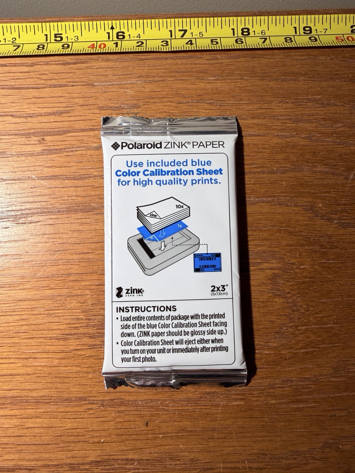 Polaroid 2x3 Premium ZINK Paper - 10 sheets new & sealed