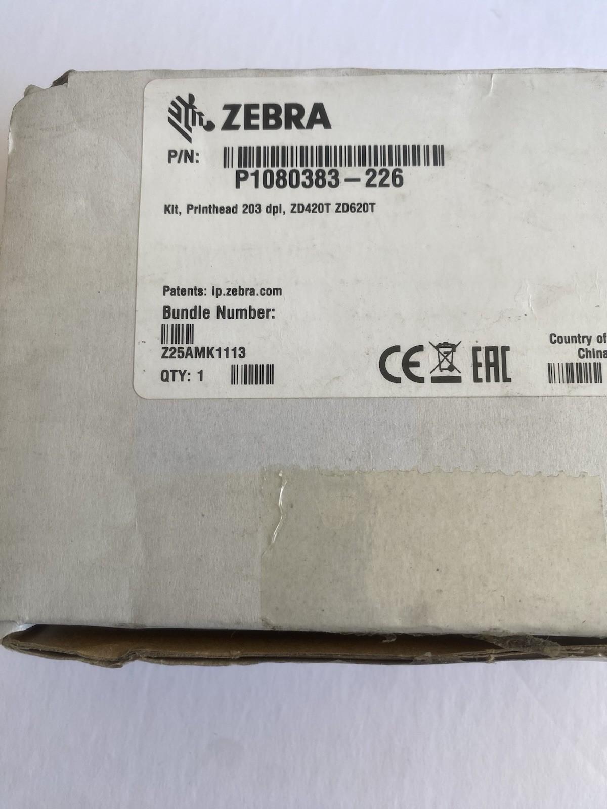 Zebra P1080383-226 Thermal Printhead 203DPI for ZD420T ZD620T Printers New