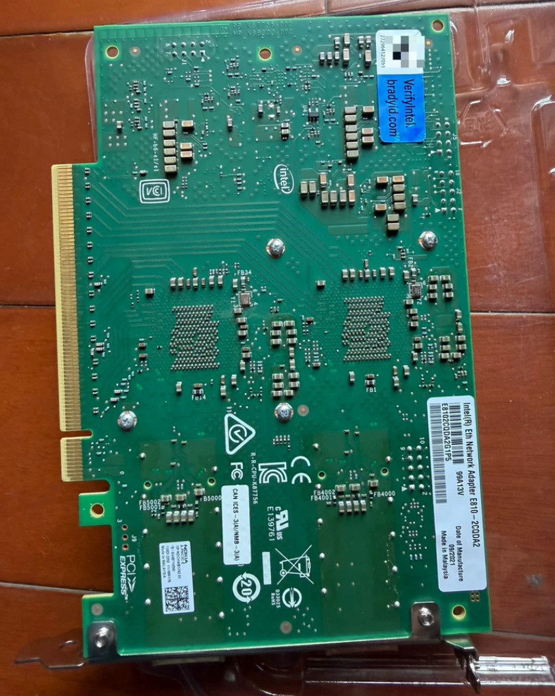 Intel E810-2CQDA2 2x100G QSFP28 PCIe 4.0 Full Height Network Adapter