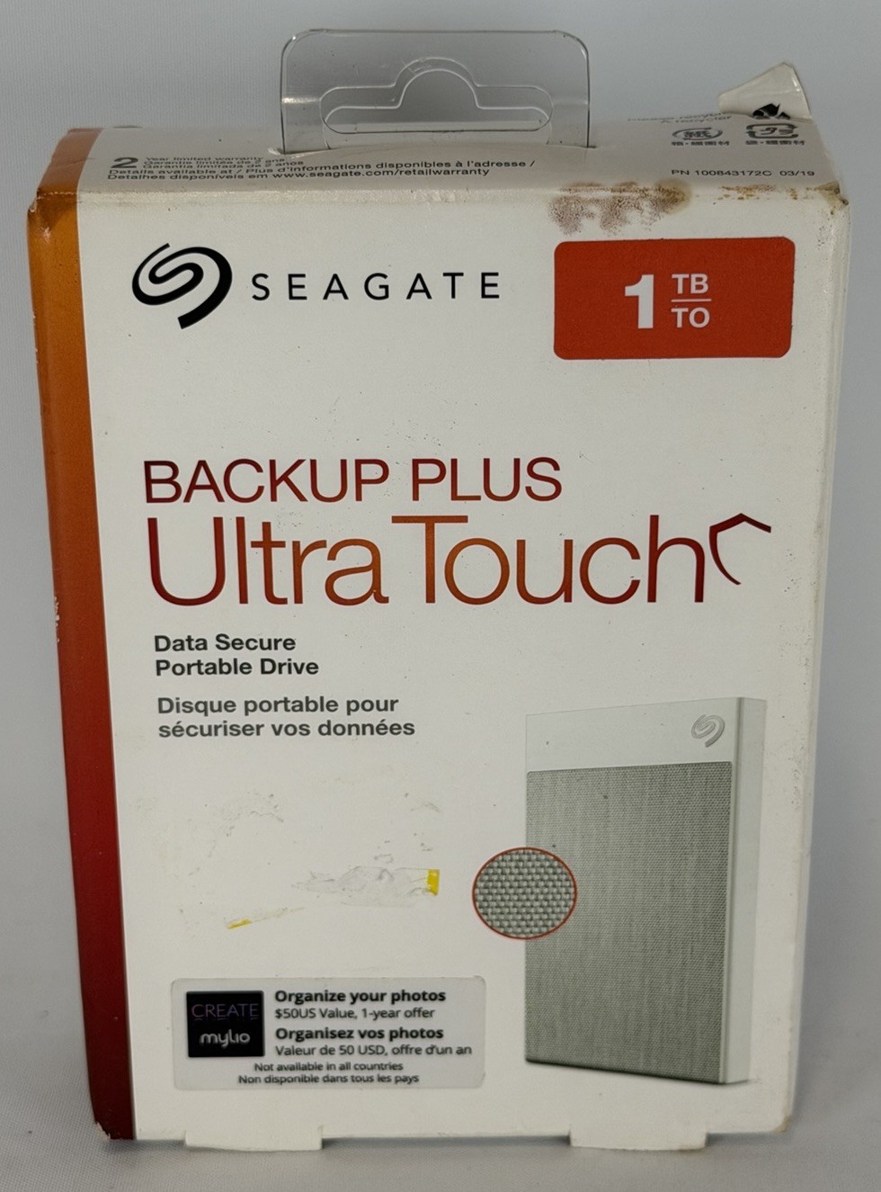 SEAGATE BACKUP PLUS ULTRA TOUCH EXTERNAL HARD DRIVE 1TB STHH1000402 *NEW*