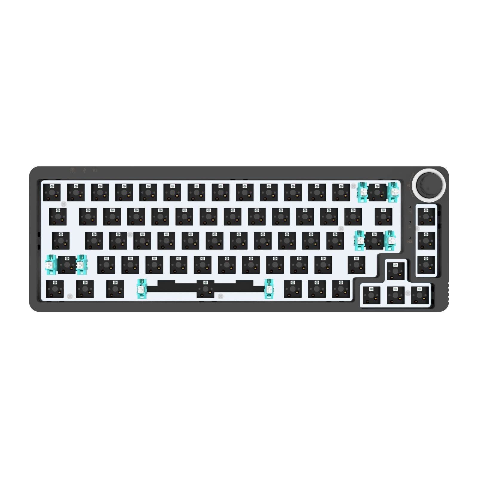 GK GAMAKAY LK67 65% RGB Modular DIY Mechanical Keyboard, 67 Keys Hot Swappabl...
