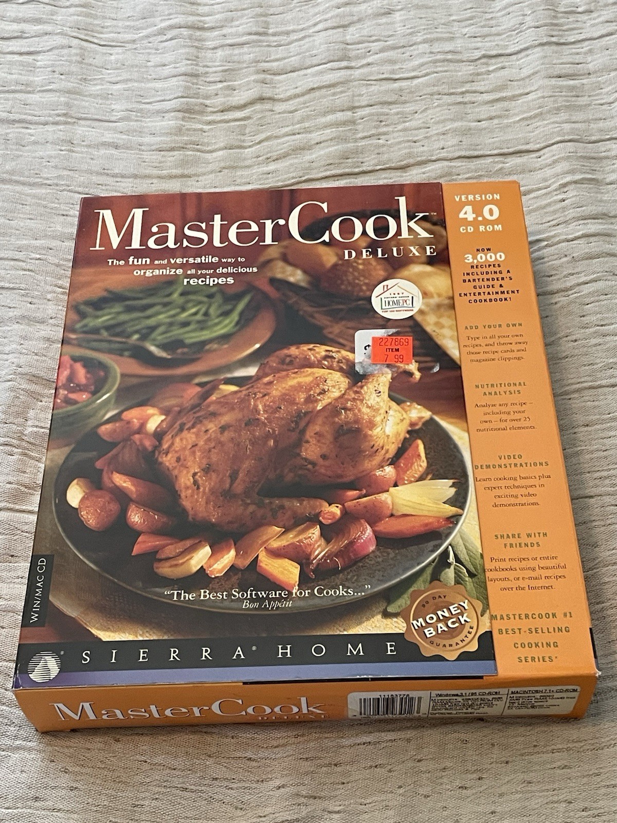 Vintage Sierra Home MasterCook Deluxe 4.0 PC CD Discs Sealed NOS Cook Retro