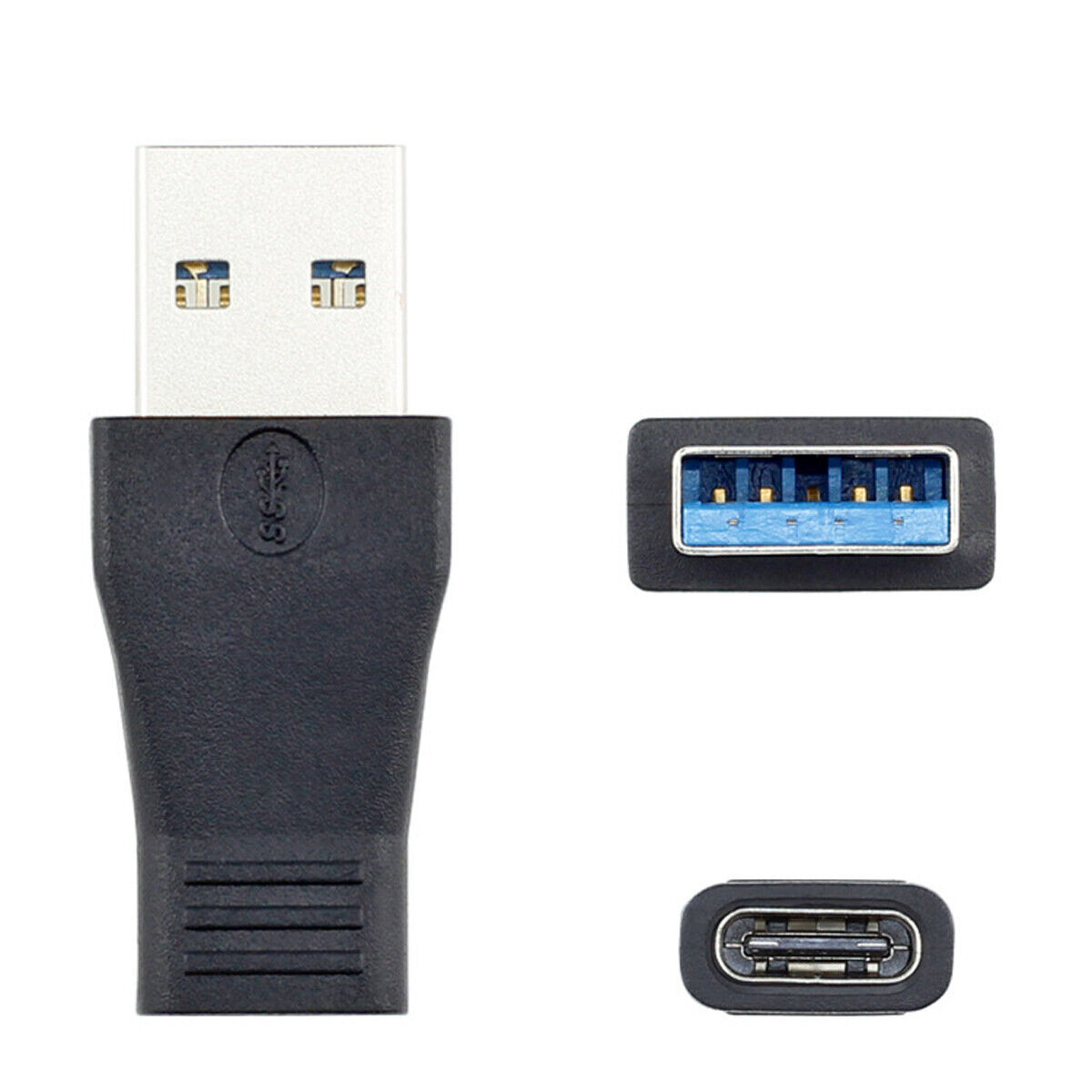Jimier USB C to USB 3.0 Connector USB3.0 TypeA to USB C 90 Degree Angled Adapter