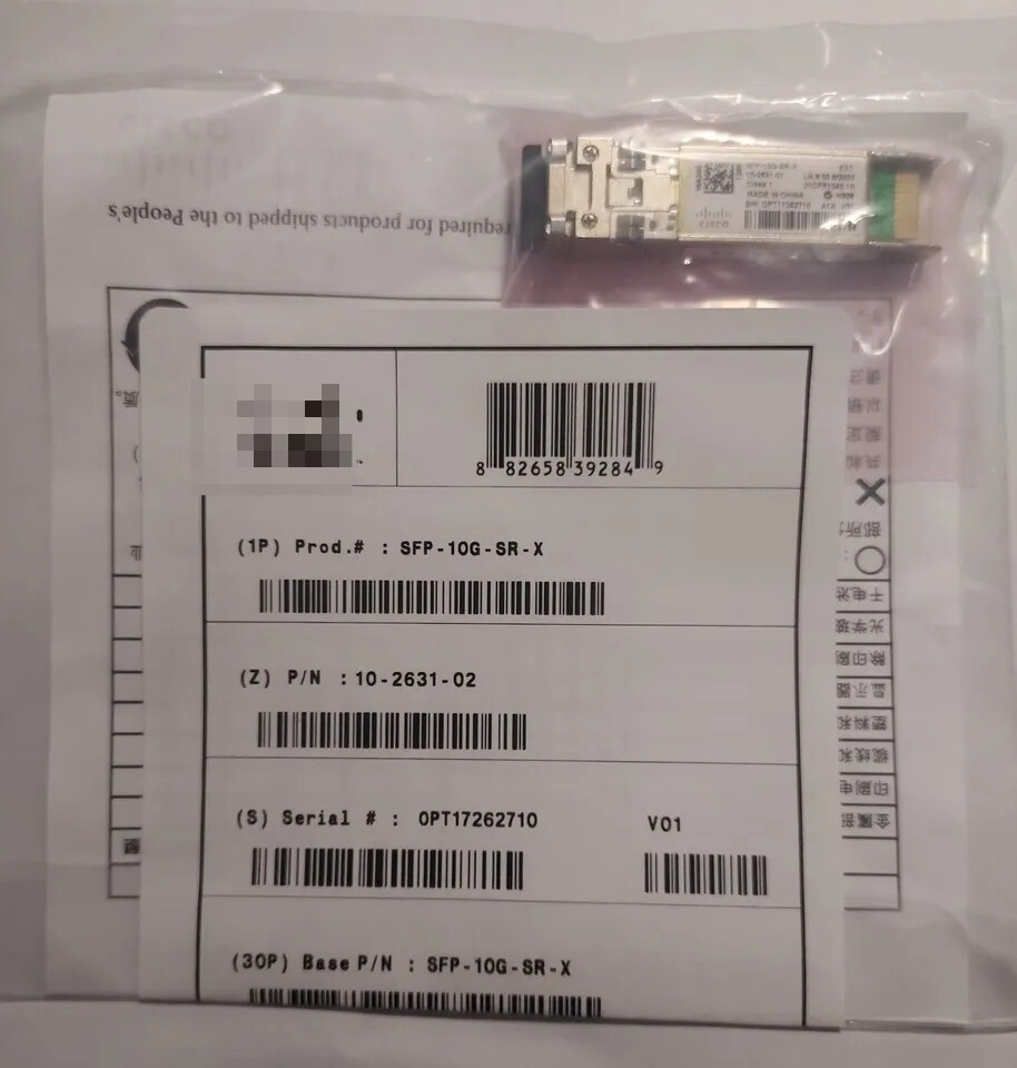 New Cisco SFP-10G-SR-X GENE SFP + 10G LC duplex transceiver module