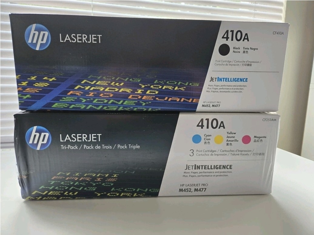 HP 410A W2040A W2041A W2042A W2043A CMYK 4 Pack Toner Cartridge Set
