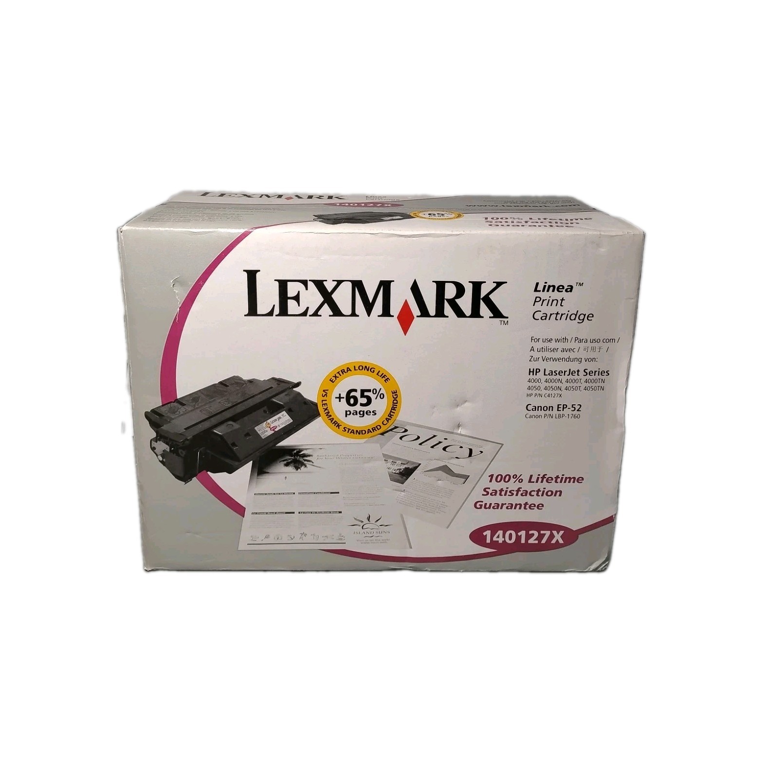 OEM Lexmark Linea Print Cartridge 140127X/HP #C4127X/Canon LBP-1760