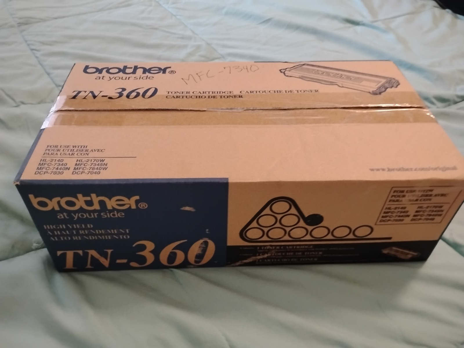 Brother TN-360 High Yield Toner Cartridge - Black - OEM Genuine Original - NEW