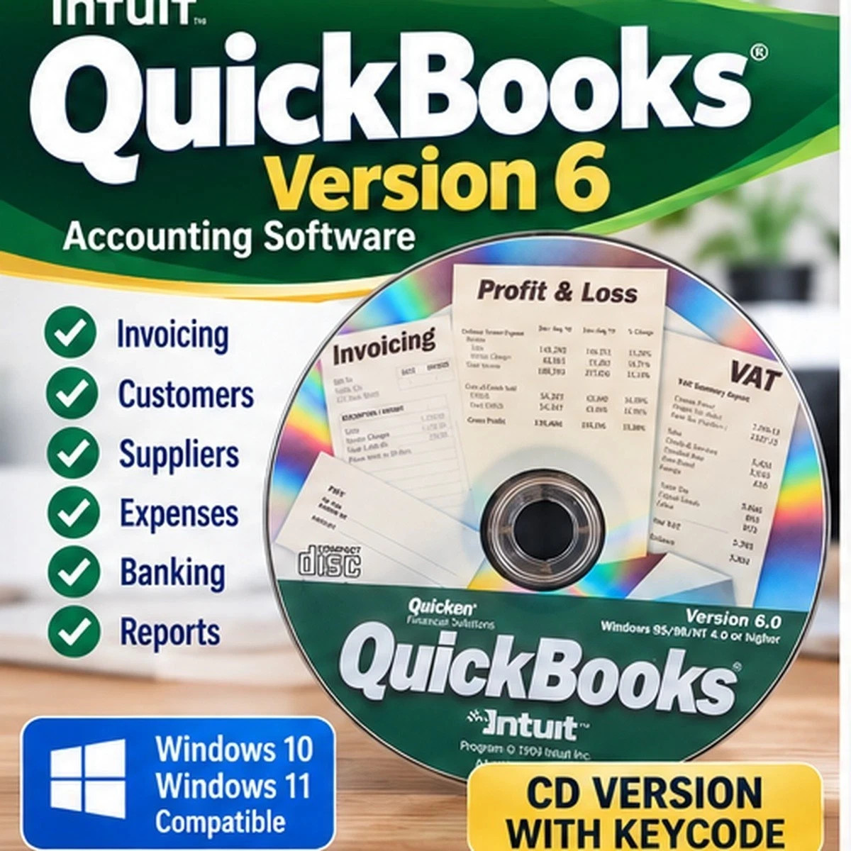 QuickBooks Accounting Software Windows Book Keeping Small Business No Subs