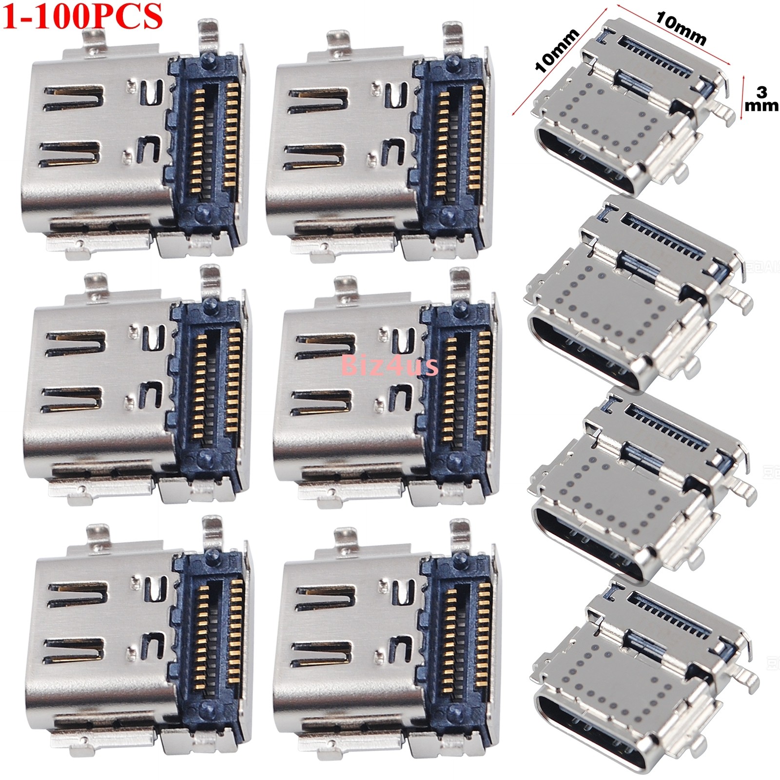 Lot Type C USB Port Connector DC in POWER Jack For Dell 7310 7420 5521 Prec 3561