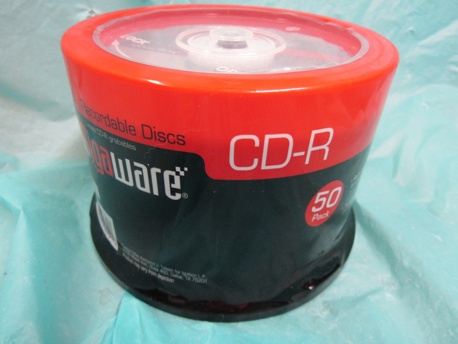 New 50 Pack Gigaware CD-R Blank Discs, 80 minutes
