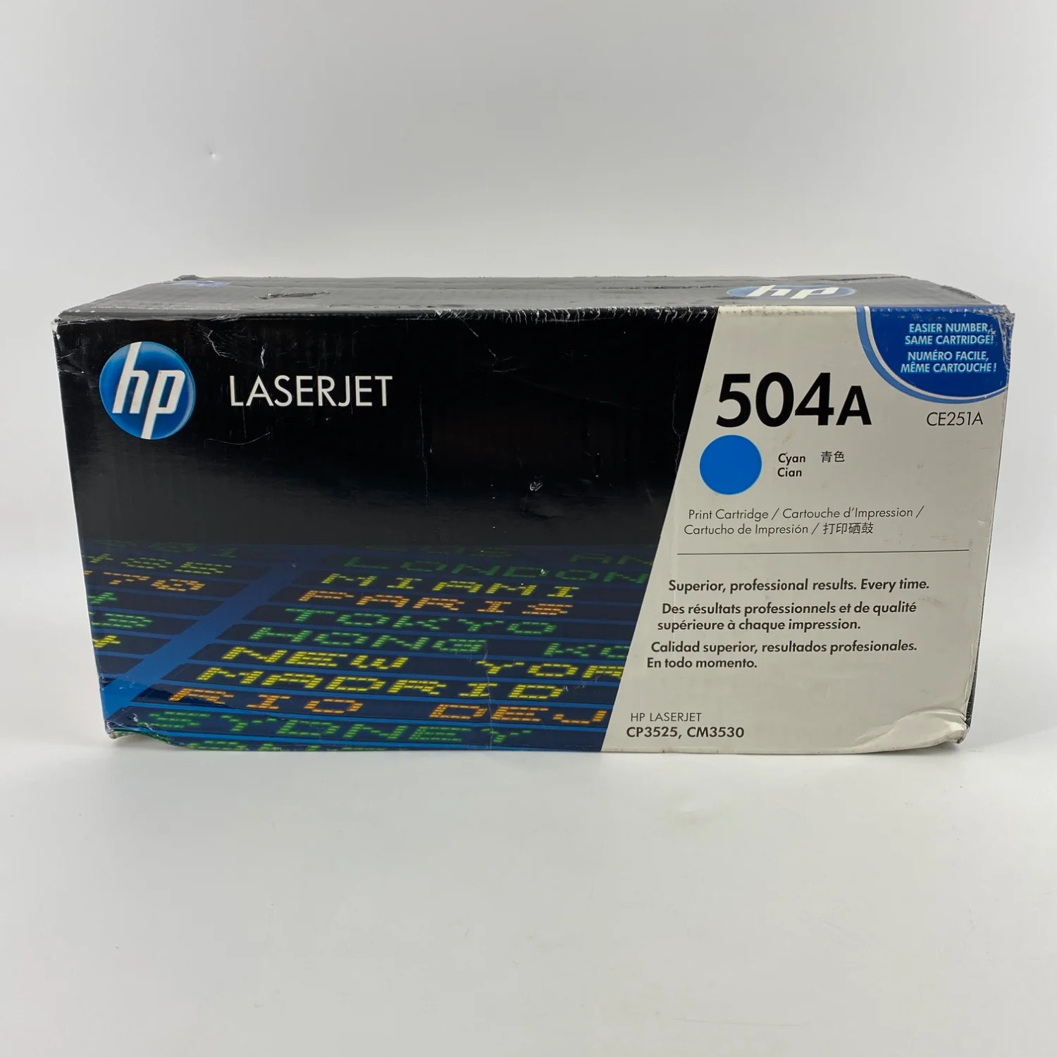 New HP 504A CE251A Cyan Print Cartridge