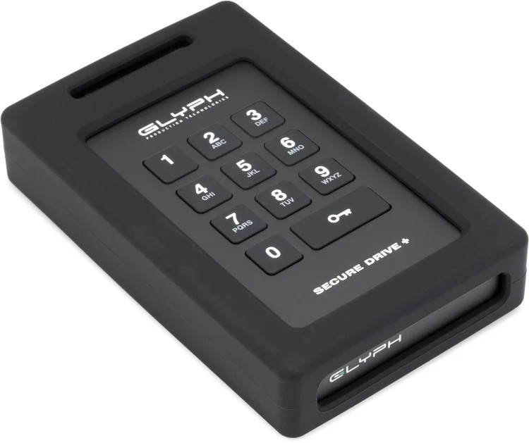 Glyph SecureDrive+ Hard Drive with Keypad - 4TB
