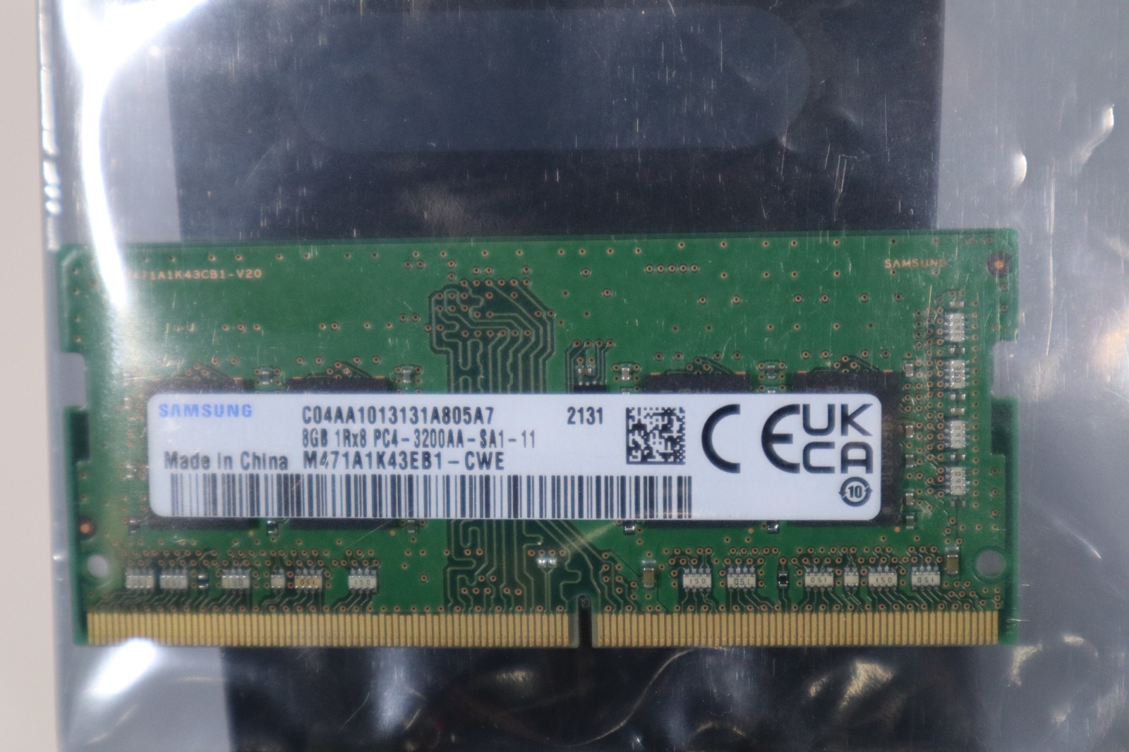 Samsung 8GB 1Rx8 PC4-3200AA-SA1-11 Laptop RAM DDR4 RAM M471A1K43EB1-CWE