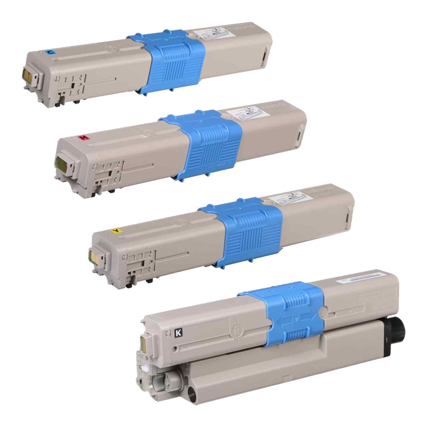 4PK CYMK Compatible Toner for Oki C332dn C332 MC363dn MC363 - 4 Pack Set