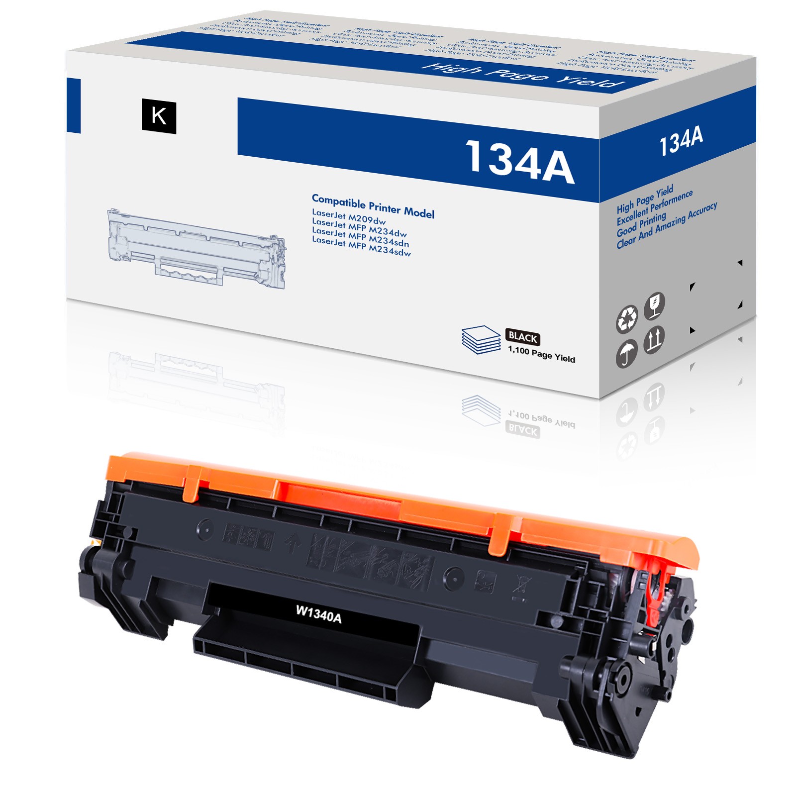 W1340A 134A Toner Cartridge 【With Chip】 For HP Laserjet M209dw MFP M234sdw LOT