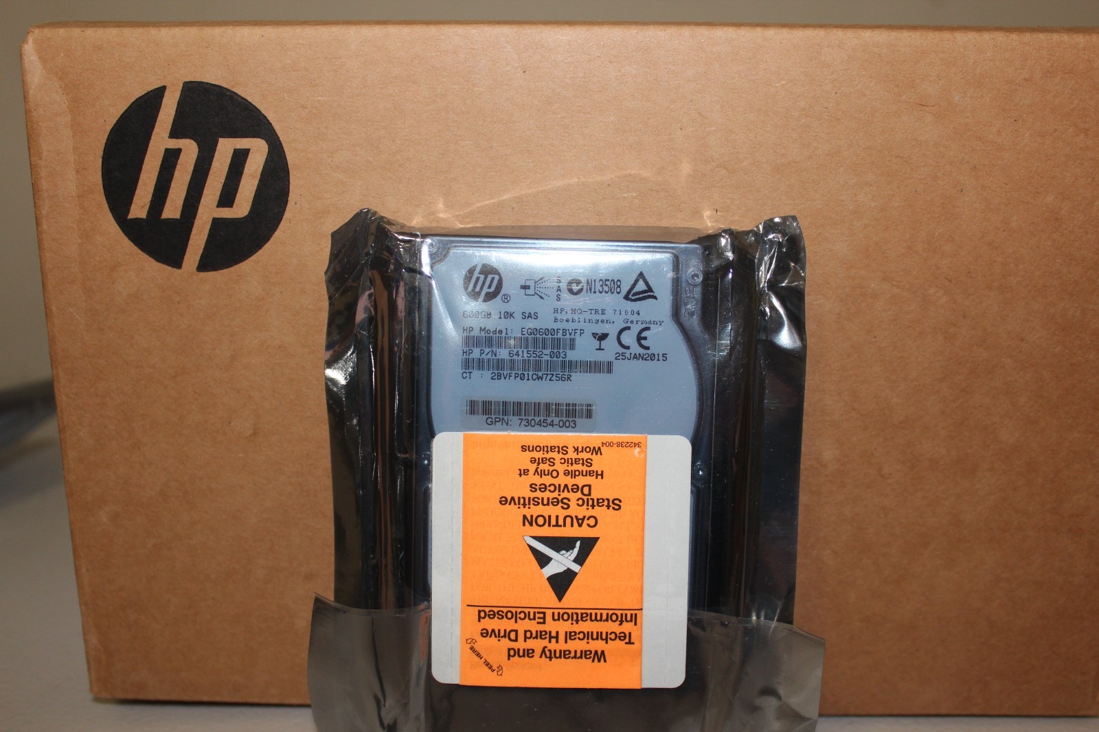 HP EG0600FBVFP 600GB 10K 6G 2.5" SAS HARD DRIVE 641552-003 0B26028 G6 G7