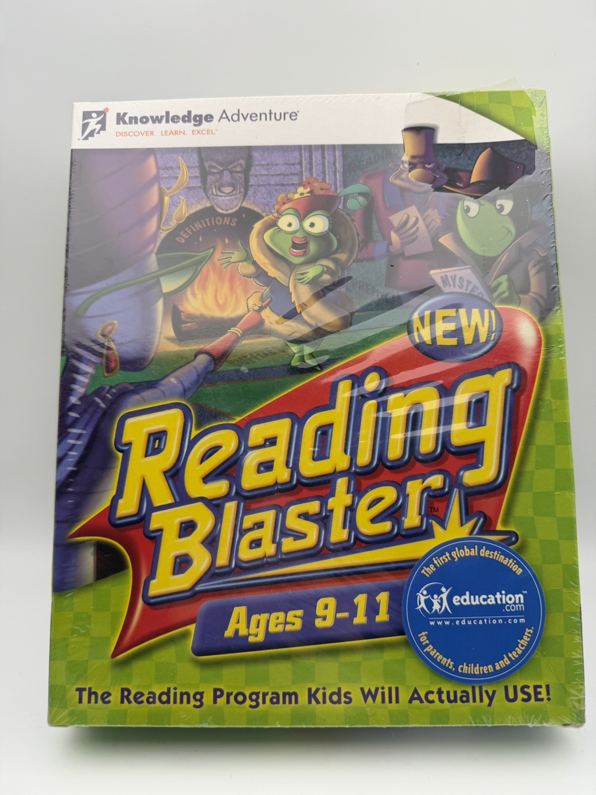 Software PC Big Box Version Sealed Knowledge Adventure Reading Blaster Ages 9-11