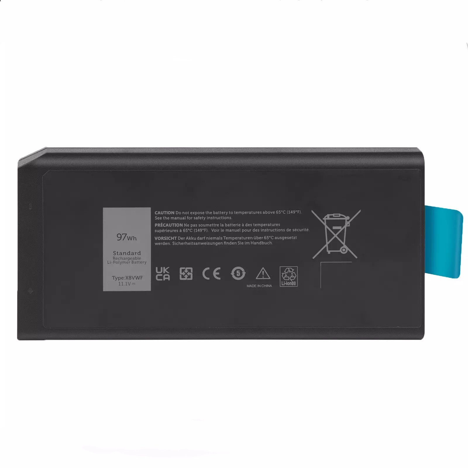 NEW X8VWF 4XKN5 CJ2K1 Battery For Dell Latitude14 Rugged 5404 Series YGV51 +LOGO