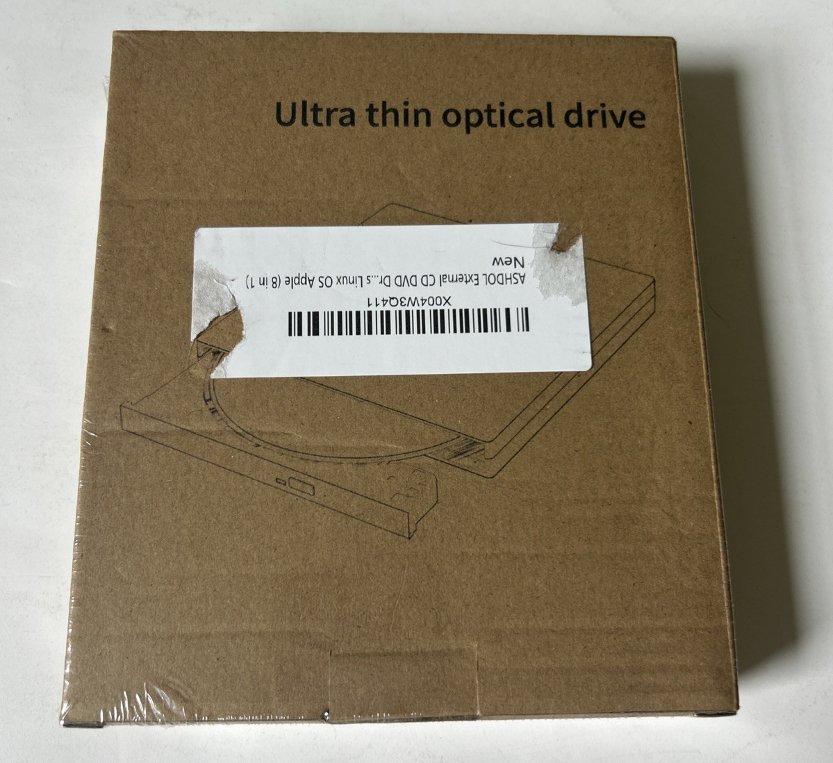 Ashdol Ultra Thin External Optical Disc Drive CD / DVD-Linux-OS Apple 8 in 1