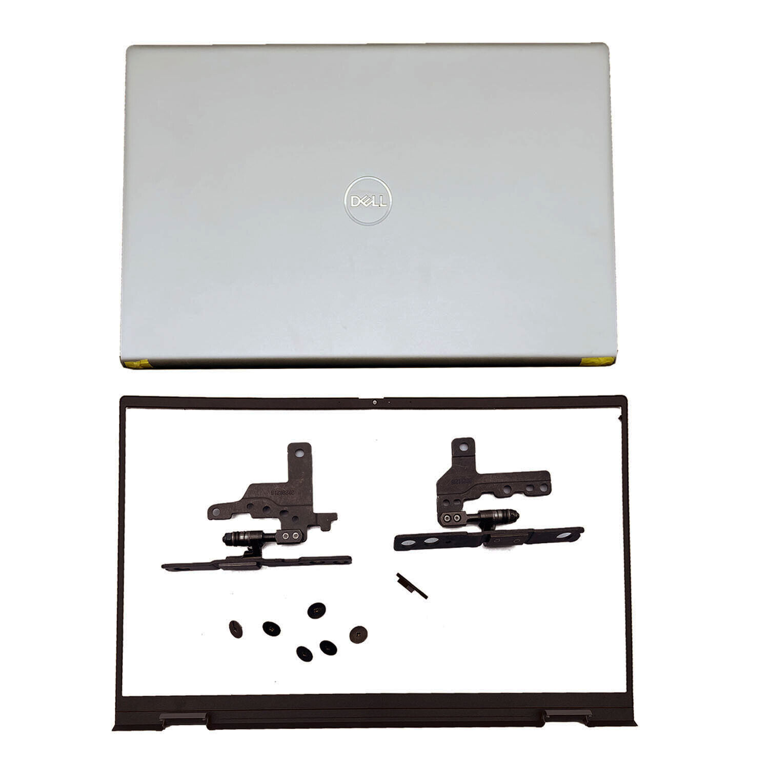 Silver Back Cover+ Bezel+ Hinges For Dell Inspiron 15Pro 5510 5515 0CHFVW 5WK5X