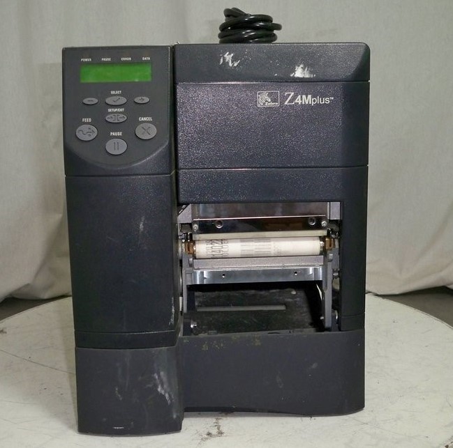 Zebra Z4Mplus Z4M00-2001-0020 DT Thermal Transfer Label Printer SEE NOTES