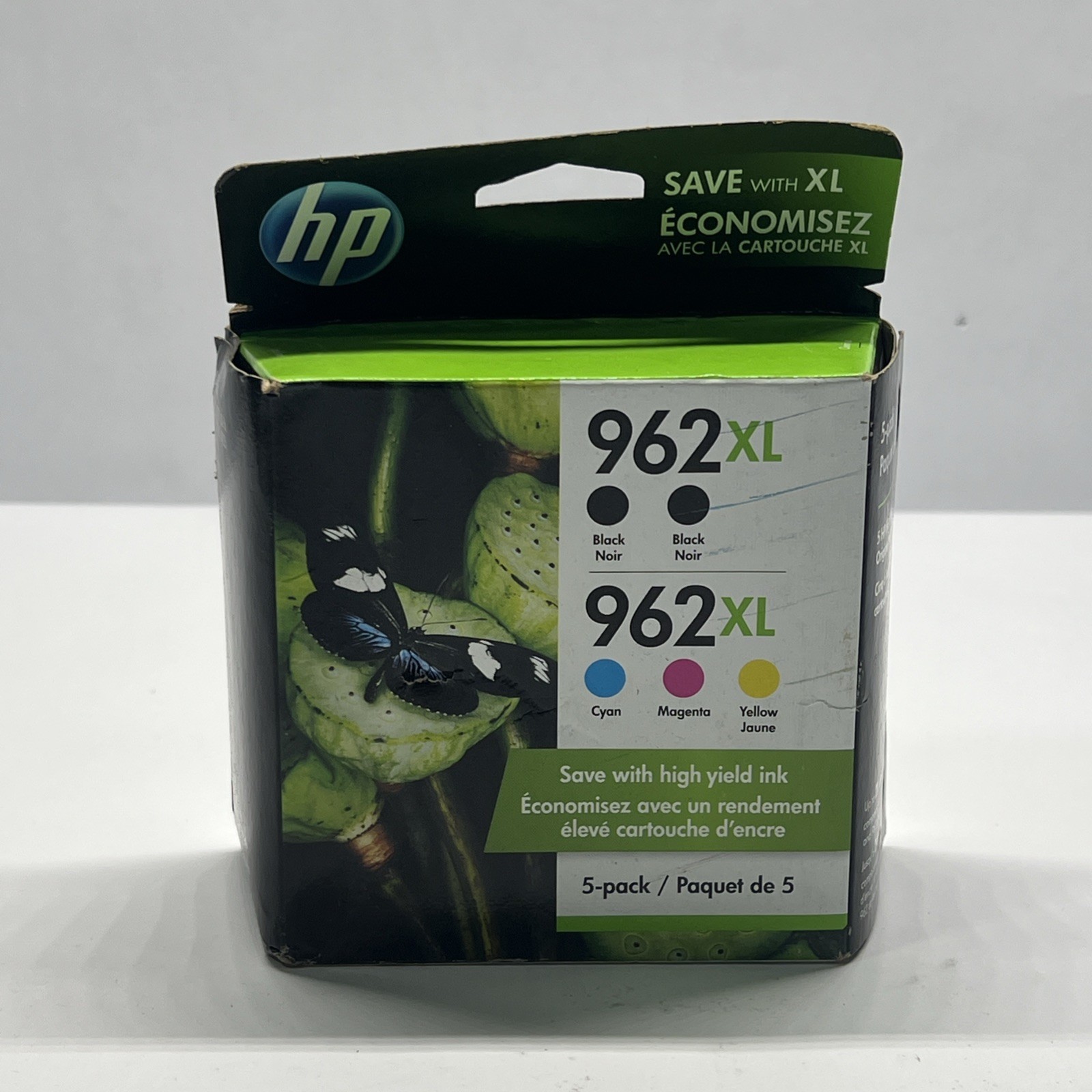 HP 962XL Genuine Inkjet Cartridge 5 Pack Black/Cyan/Magenta/Yellow Exp. 07/2021