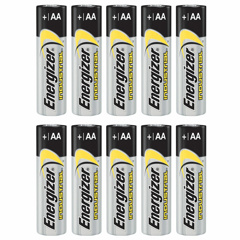 10 x Energizer AA batteries Industrial Alkaline 1.5V LR6 AM3 EN91 MIGNON