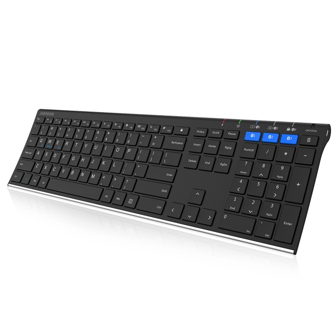 Arteck HB192 Universal Bluetooth Keyboard Multi-Device USB-C