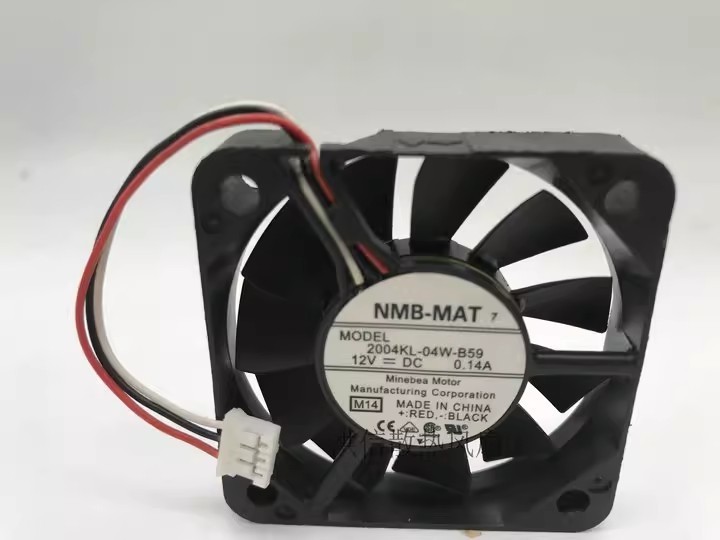 1PCS Genuine NMB 5010 2004KL-04W-B59 DC12V 0.14A 5cm Fan