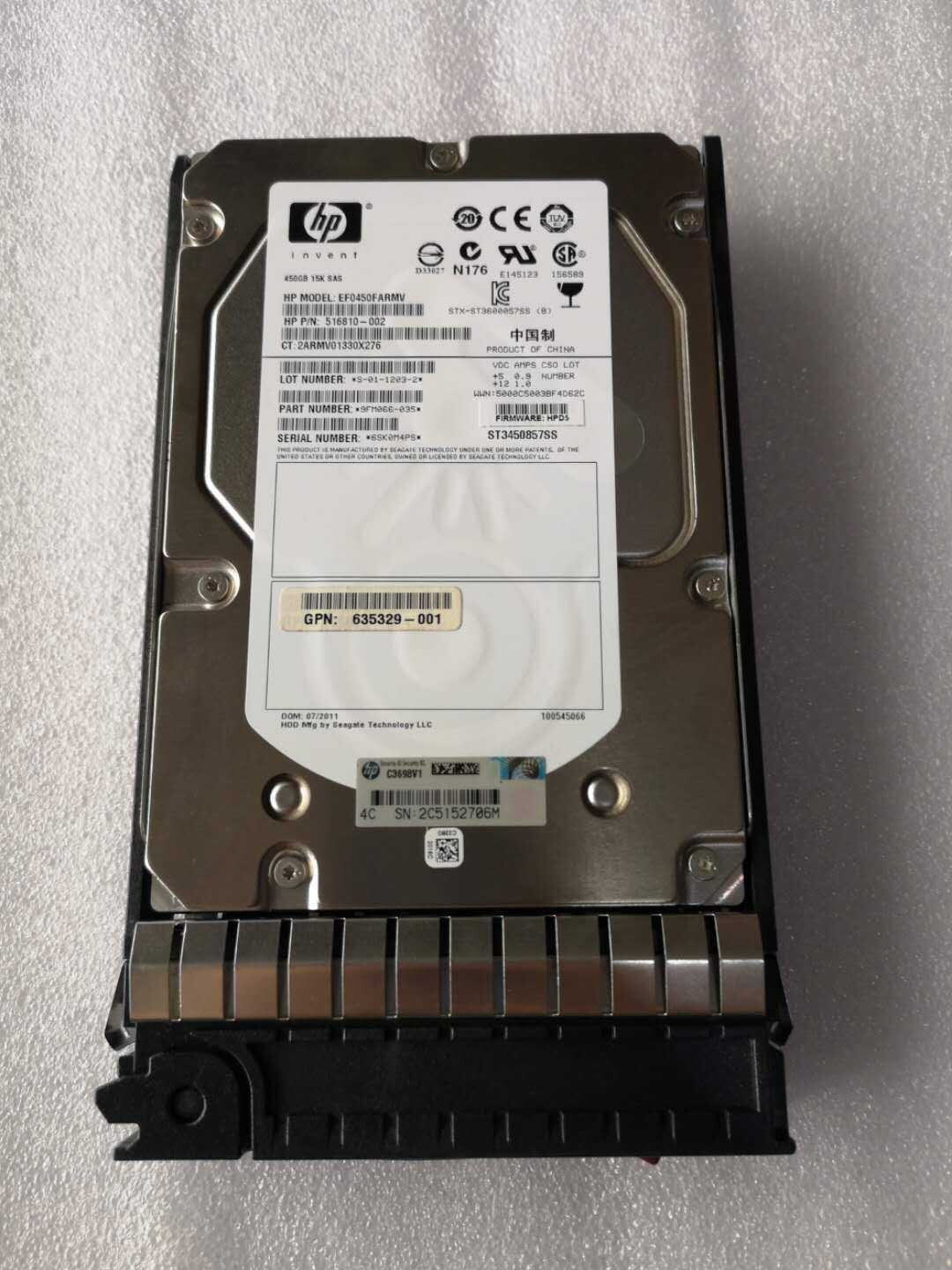 583717-001  HP M6612 450GB 6G SAS 15K RPM LFF 3.5 HARD DRIVE AP871A