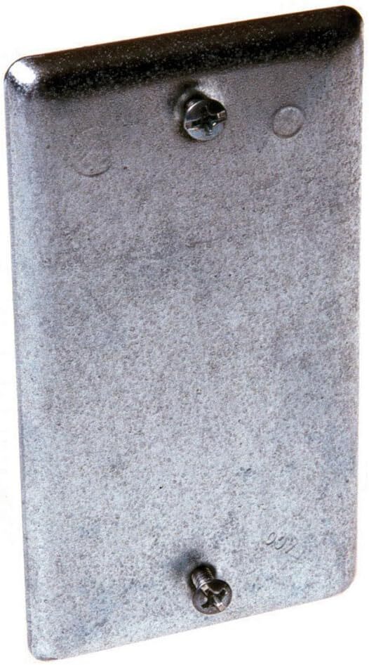 Raco 860 Steel Blank Utility Electrical Outlet Handy Box Cover 2-5/16" x 4-3/16"