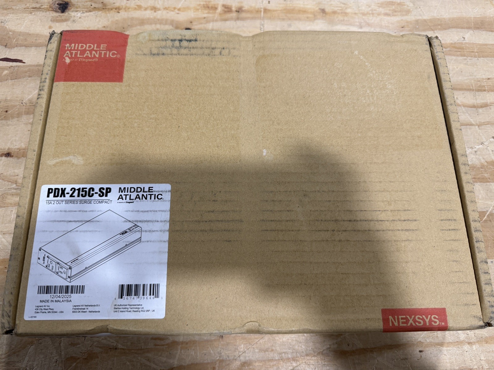 Middle Atlantic PDX-215C-SP 2 Outlet 15A Compact Power Surge Protection (SEALED)