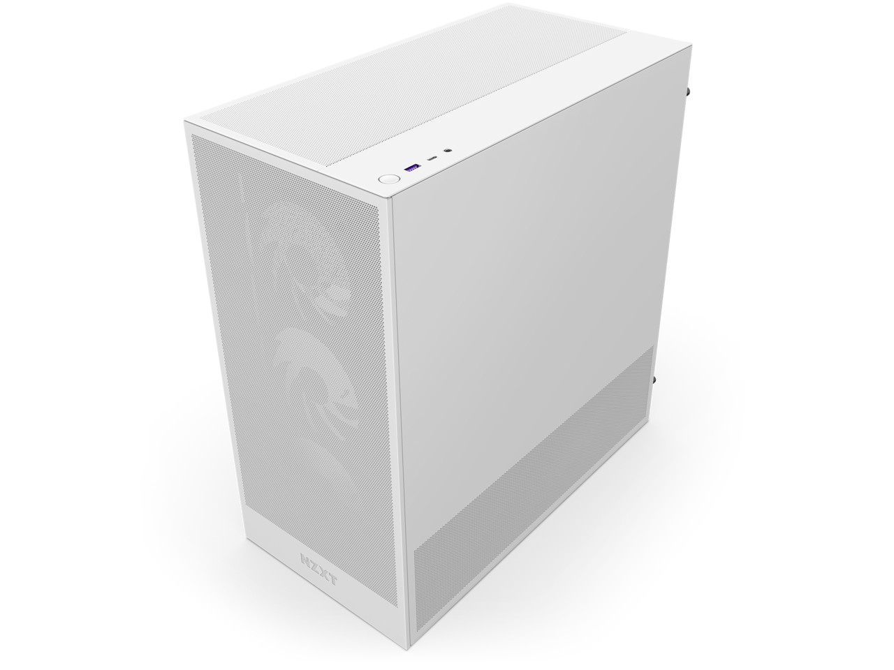 NZXT H Series H5 Flow 2024 RGB Edition ATX Mid Tower Chassis All White Color